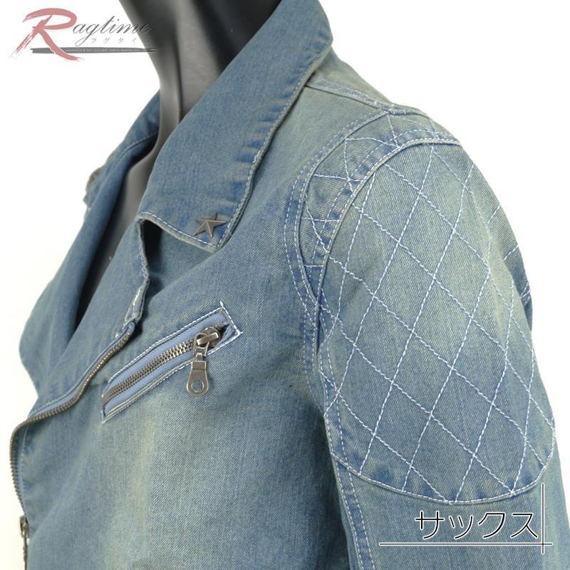 デニムジャケット メンズ ライダースジャケット Gジャン ダブル