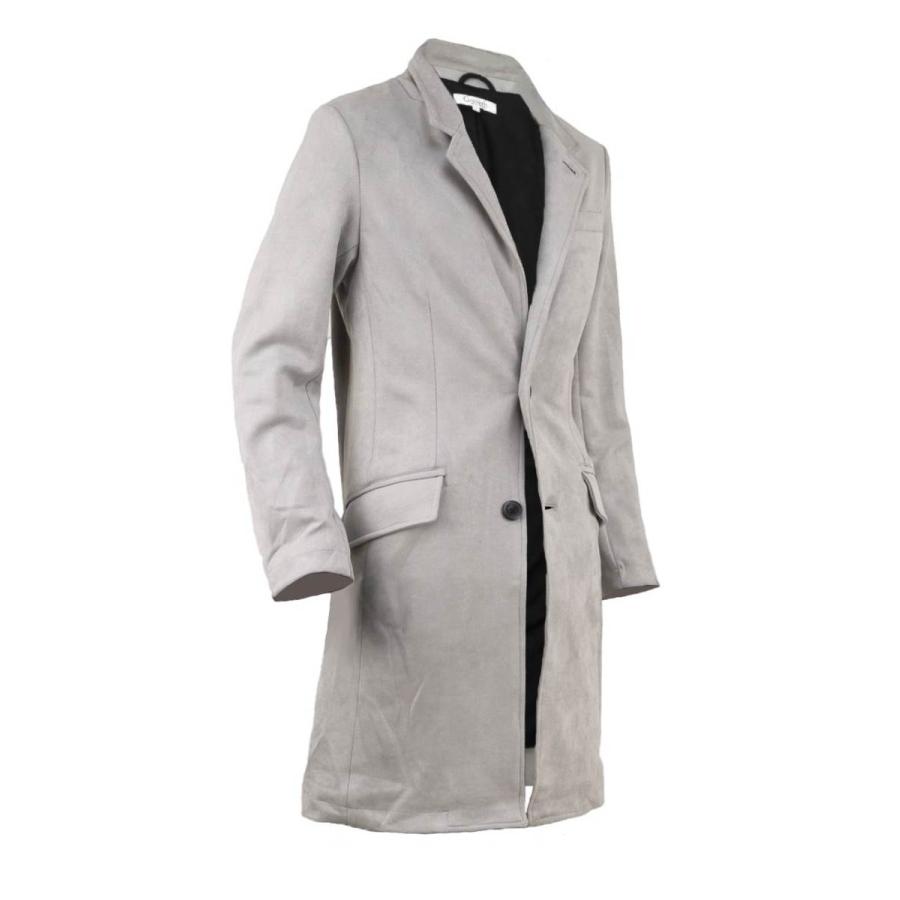 チェスターコート メンズ スエード スウェード ロングコート コート