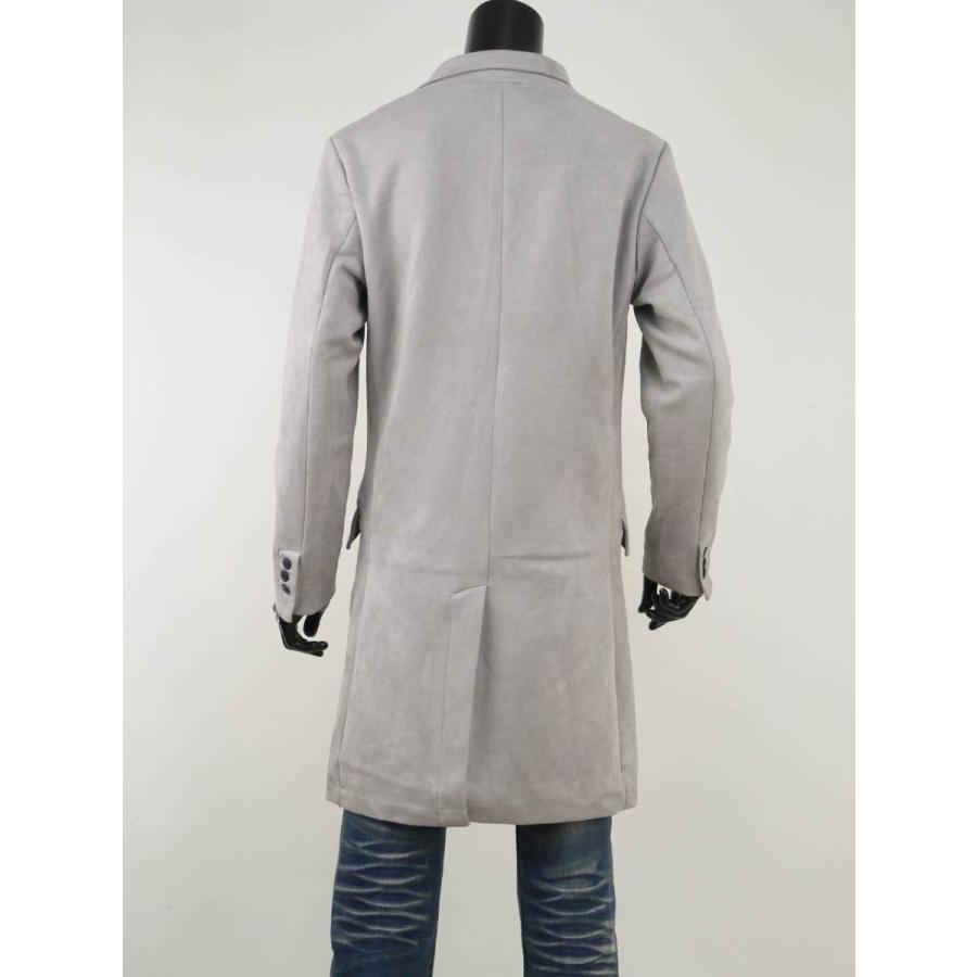 チェスターコート メンズ スエード スウェード ロングコート コート