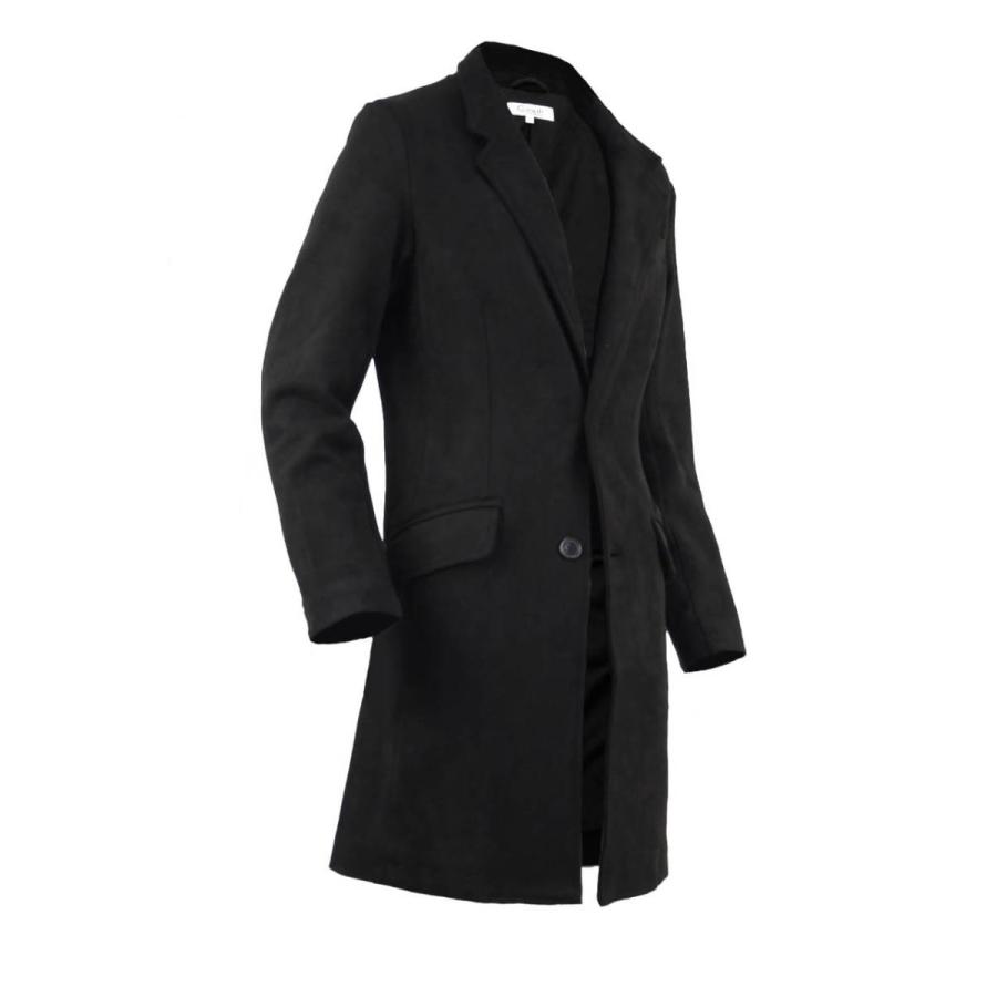 イタリア製hlamブラックスエード チェスターコート