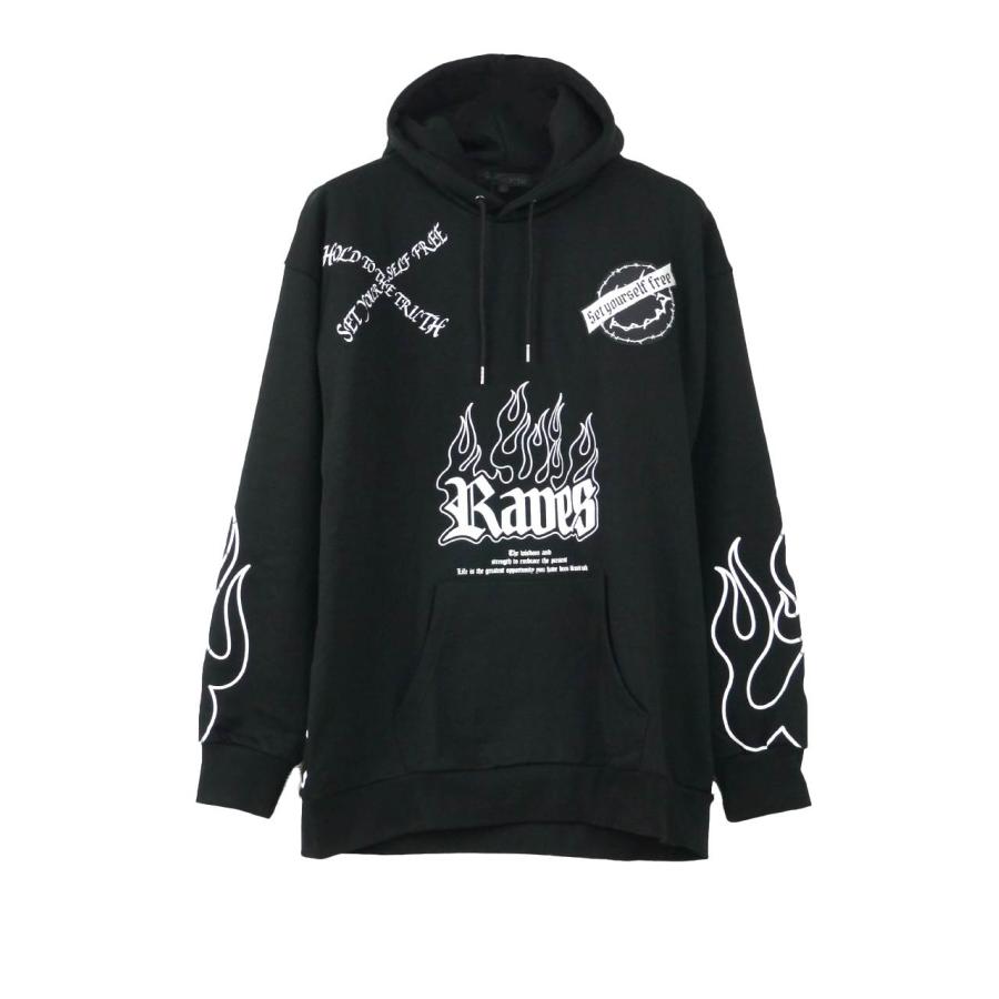 極美品サイズ6/Russeluno秋冬ルチャマスク.ワッペン刺繍スエットパーカー パーカー サガラ刺繍ワッペンロゴプルオーバーパーカー