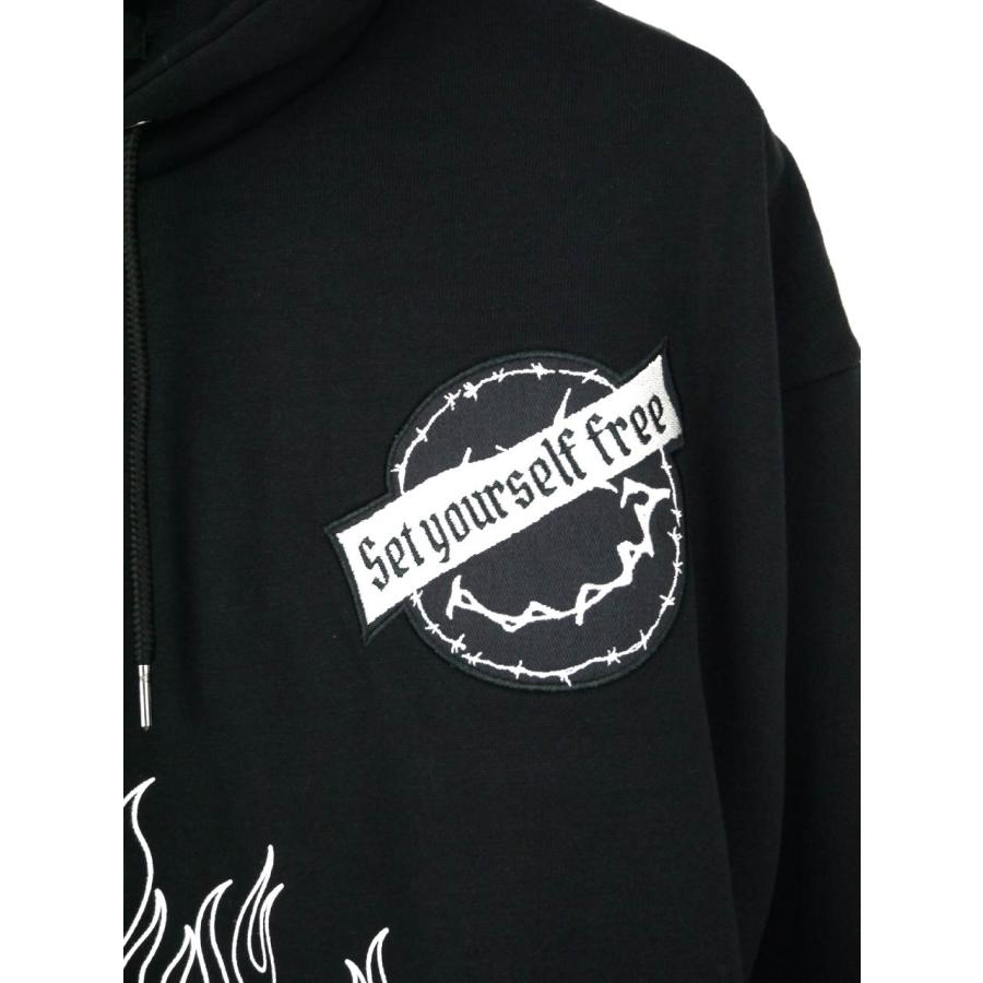 プリントパーカー メンズ ゆったり オーバーサイズ ビッグ