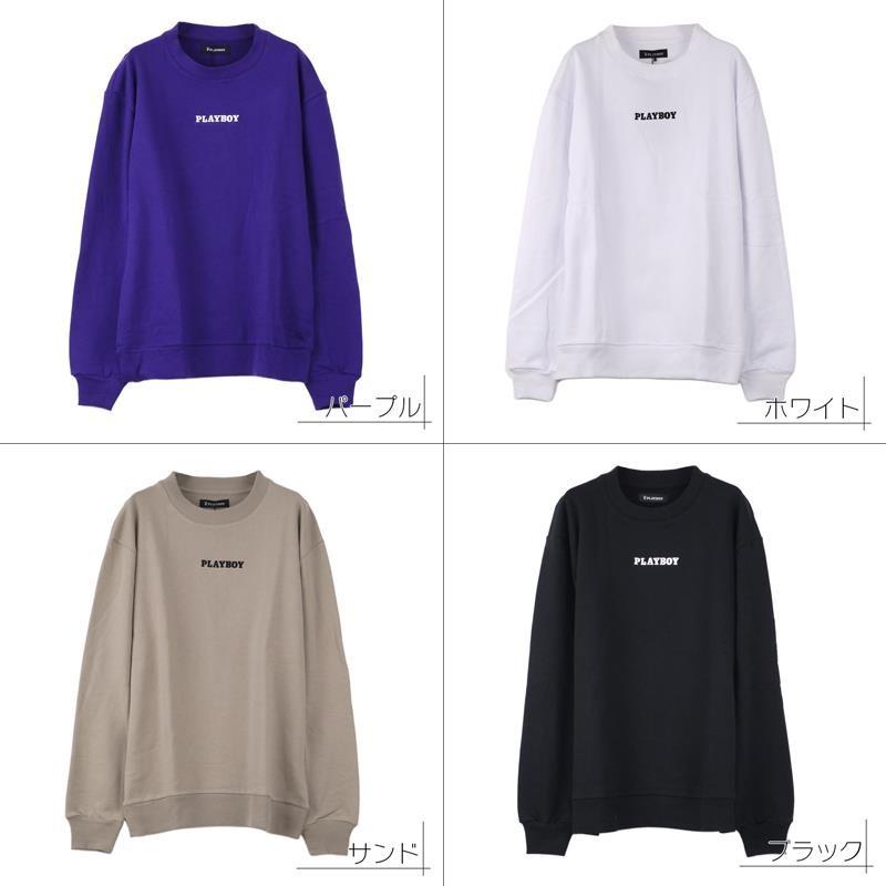 トレーナー メンズ PLAYBOY プレイボーイ ブランド プリント