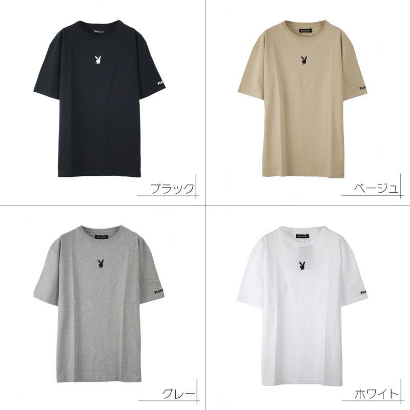 プリントtシャツ メンズ Playboy プレイボーイ ブランド ウサギ クルーネック Tシャツ Q Q0317 01 Ragtime 通販 Yahoo ショッピング