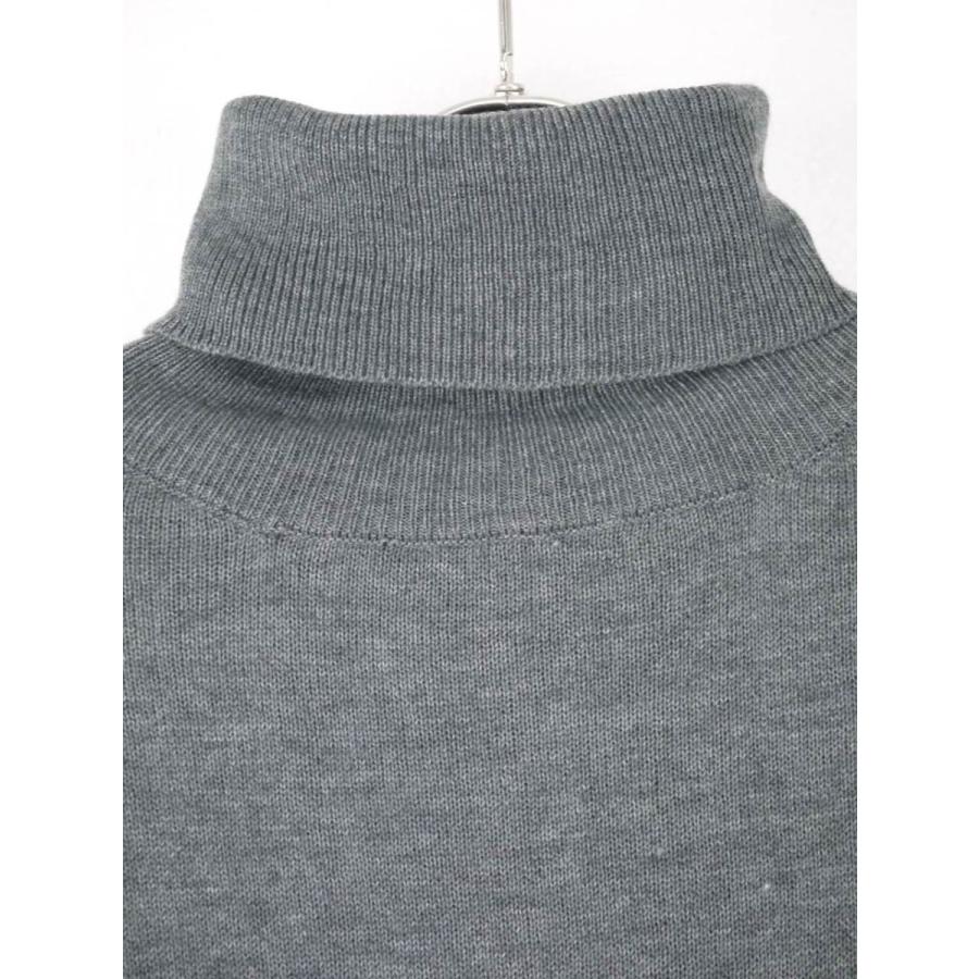 タートルネック セーター メンズ 薄手 カシミアタッチ カシミア風