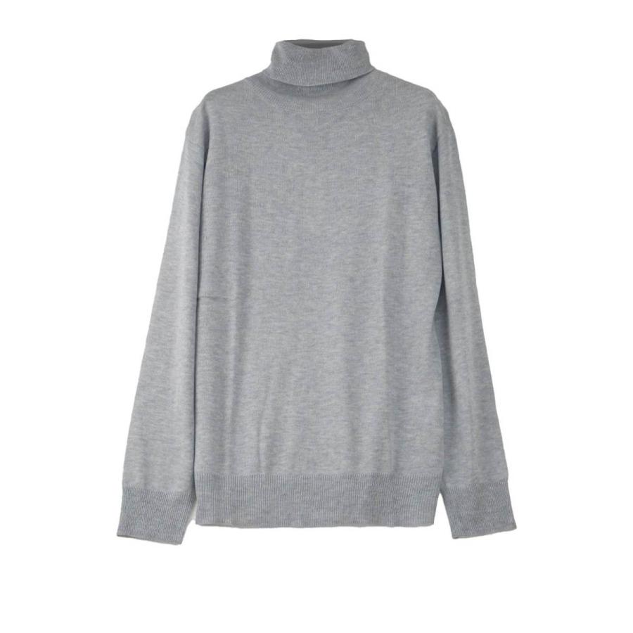 タートルネック セーター メンズ 薄手 カシミアタッチ カシミア風