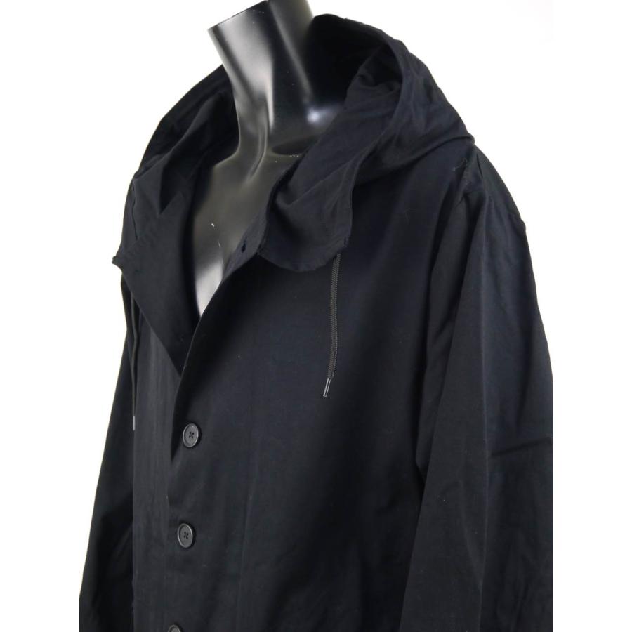 オーバーサイズ コート メンズ 薄手 ビッグシルエット フーデッド