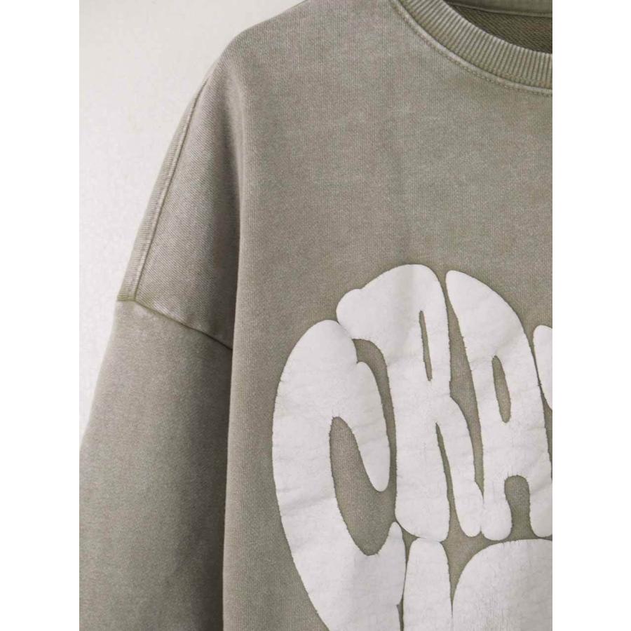 プリントトレーナー オーバーサイズ メンズ スウェット ハート ロゴ