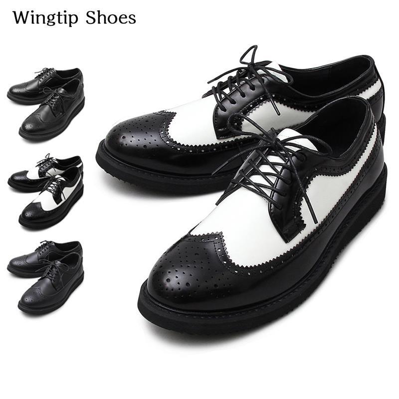 革靴 メンズ ビジネスシューズ ウィングチップ お洒落 ドレスシューズ 白黒 軽量 U01052009 :U010520-09:Ragtime - 通販 - Yahoo!ショッピング
