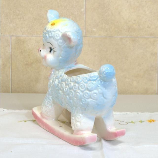 レジン スカルプランター 牛 置物 オーナメント アンティーク 花器