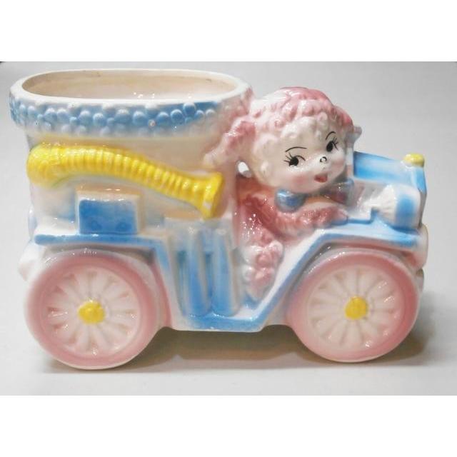 ベビープランター レトロ ベア 汽車 BABY 陶器 花器 置物 【公式通販】