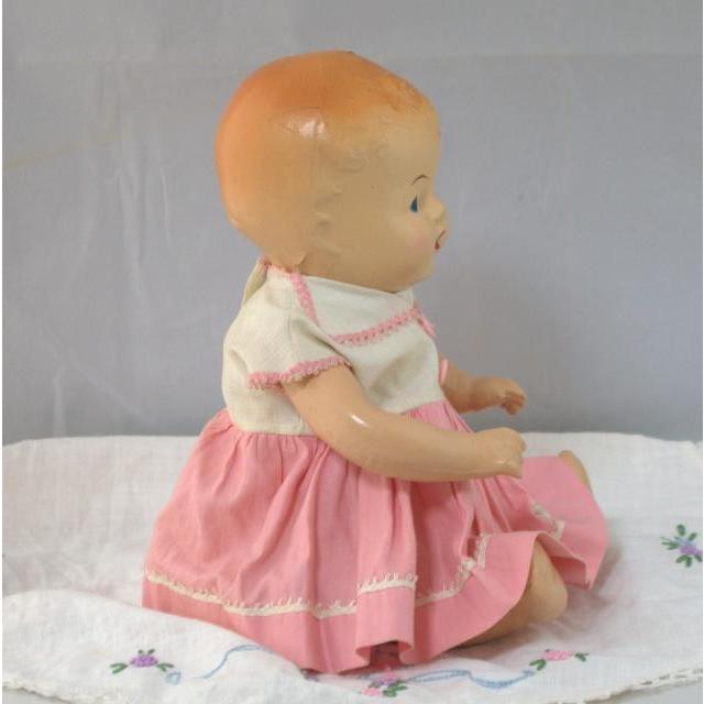 超希少★アンティーク　1900年代　コンポジション赤ん坊ドール人形 ヴィンテージ 超希少☆アンティーク 1900年代 コンポジション赤ん坊ドール人形