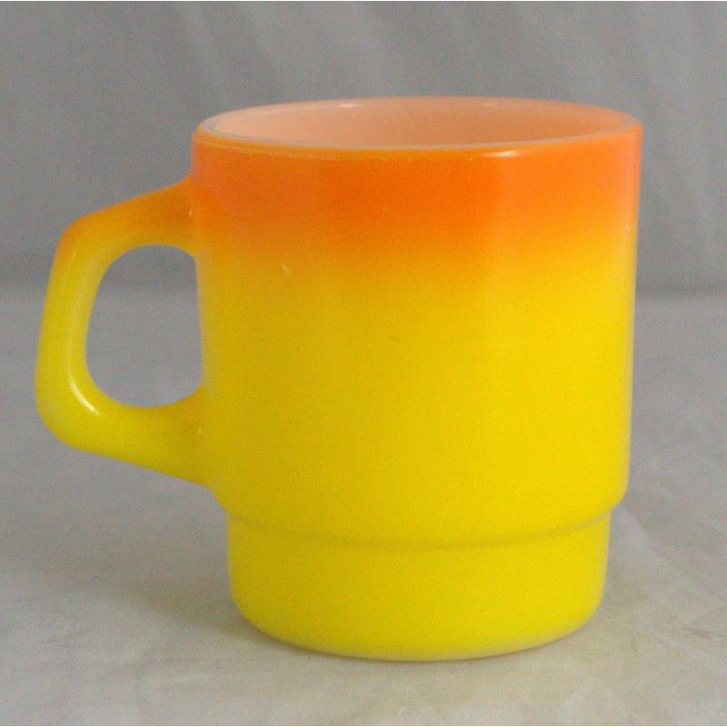 FIRE KING ファイヤーキング スタッキングマグ オレンジ・イエロー