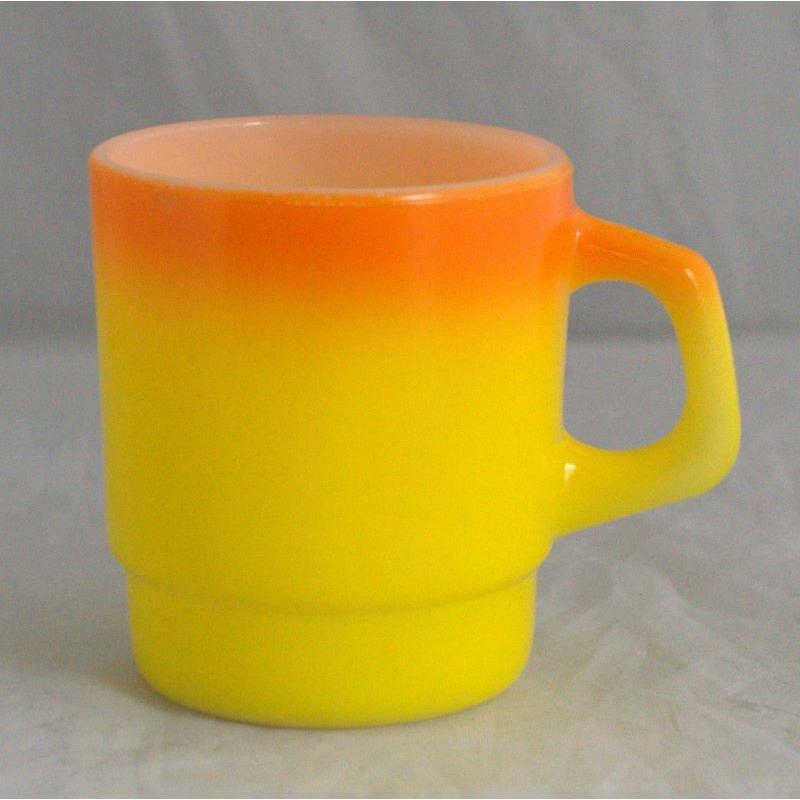 FIRE KING ファイヤーキング スタッキングマグ オレンジ・イエロー