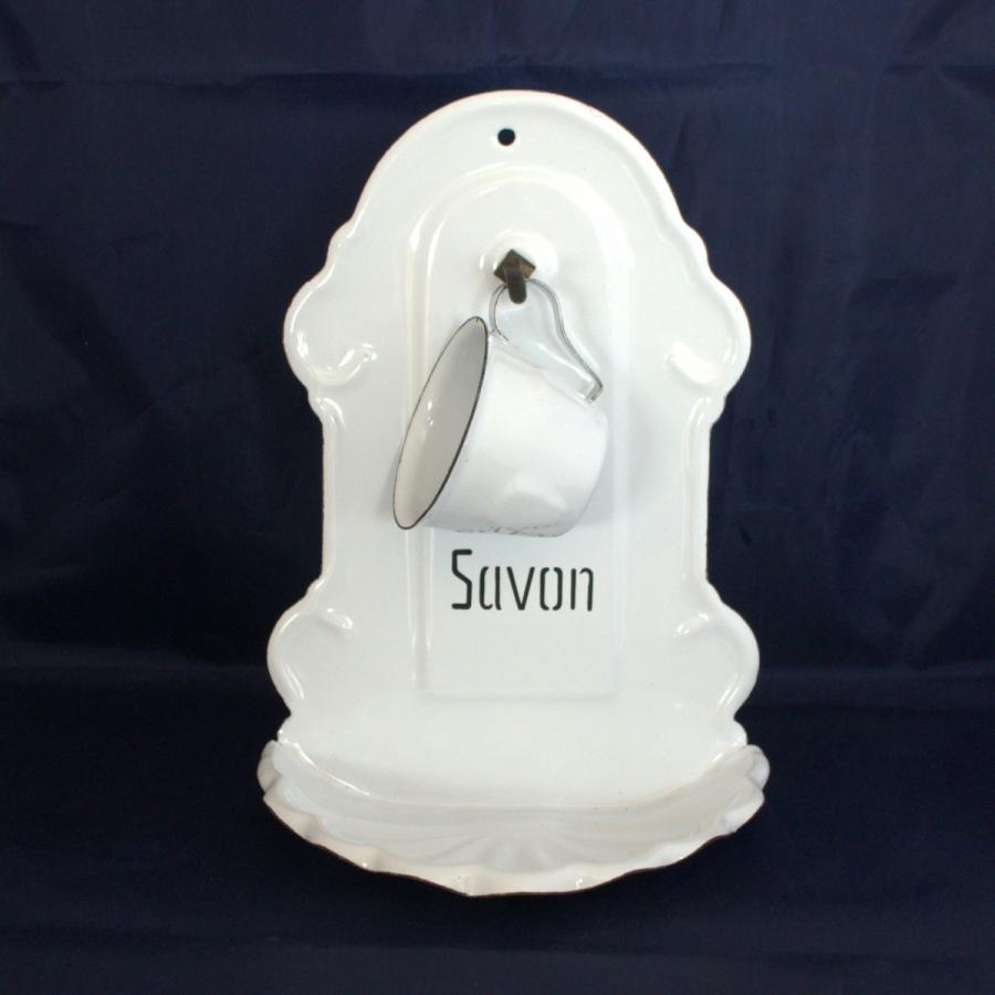 ホーロー シェル ソープホルダー カップ付 : カントリー雑貨DOLL