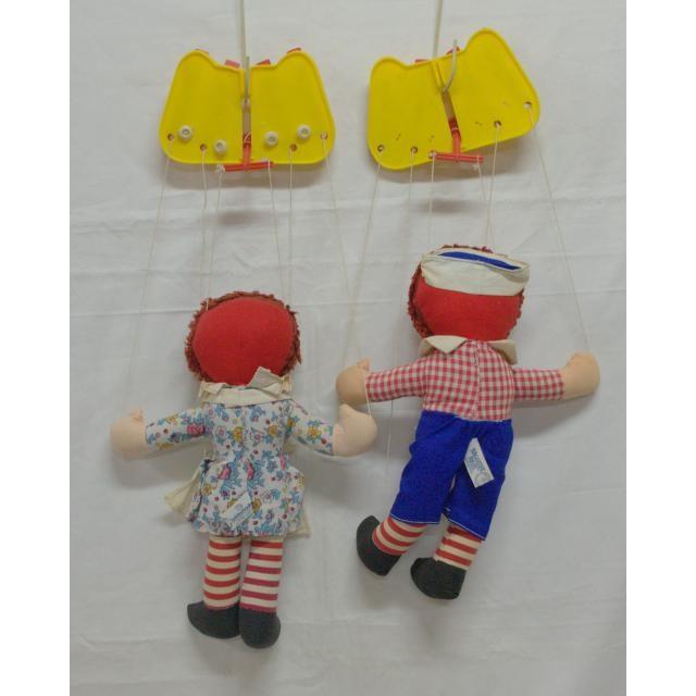 ニッカーボッカー社ラガディ マリオネットペア : カントリー雑貨DOLL