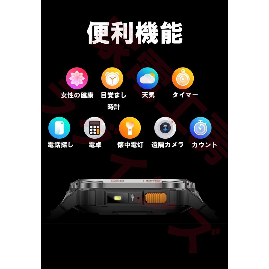 スマートウォッチ GPS GPS内蔵 GPS搭載 GPS測位 ランニングウォッチ GPS ジョギング ウォーキング 登山  Bluetooth通話 アウトドア 多種運動 スポーツの画像