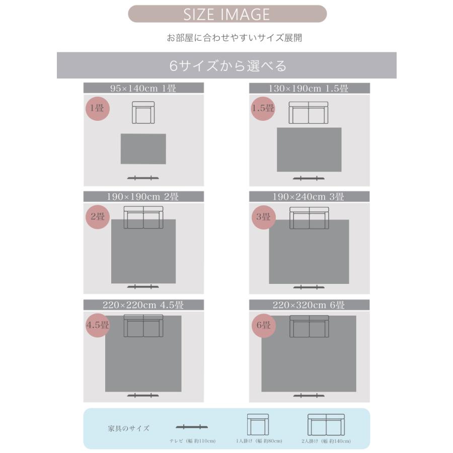 サヤンサヤン ラグ 2畳 シャギー 洗える 190×190 ラグマット