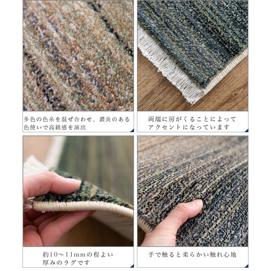 サヤンサヤン ラグ ギャベ 風 高密度 ウィルトン織 約 1.5畳 サヤンサヤン ラグ ギャベ 風 高密度 ウィルトン織 約 1.5畳