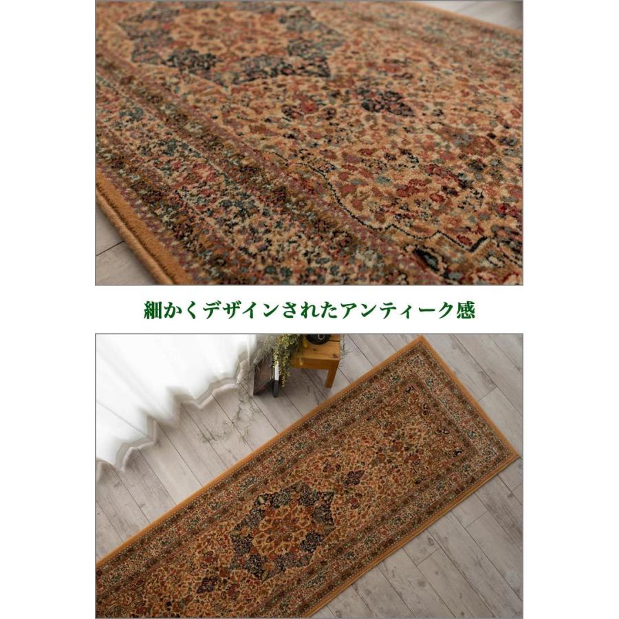 廊下敷 カーペット マット 80×150 cm  ウール100％ アンティーク調 ロングカーペット 80cm 高級 ラグ おしゃれ 絨毯 じゅうたん 送料無料｜ragmatst｜06