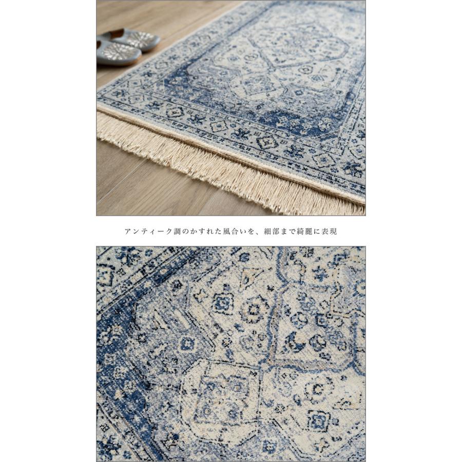 サヤンサヤン 玄関マット 室内 ラグマット アンティーク 風 67x105