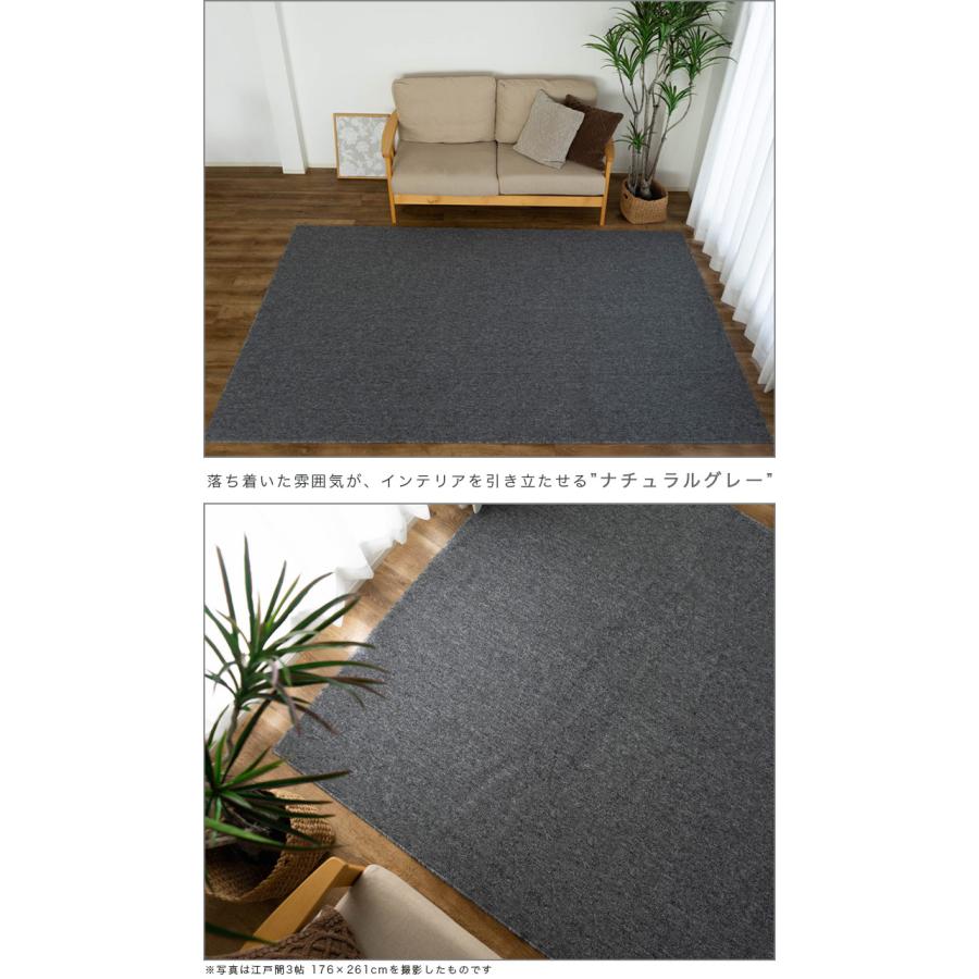 サヤンサヤン カーペット 6畳 江戸間 防ダニ 抗菌 防臭 日本製 261×352