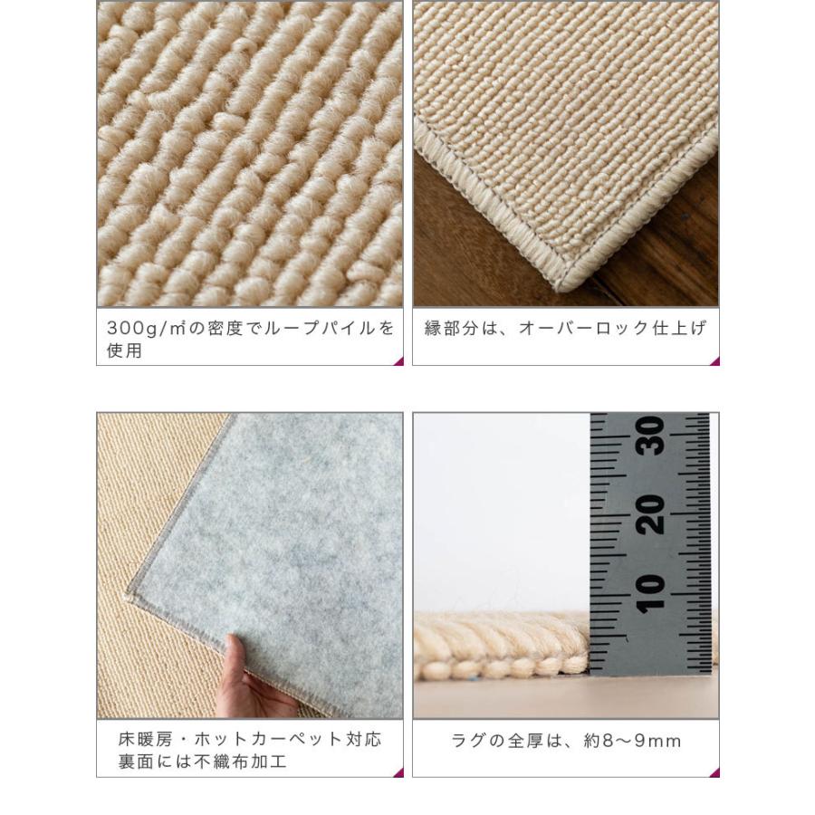 ヤングリビング サヤンサヤン 除菌 抗菌 シンプル 無地 カーペット 200×200 フリー