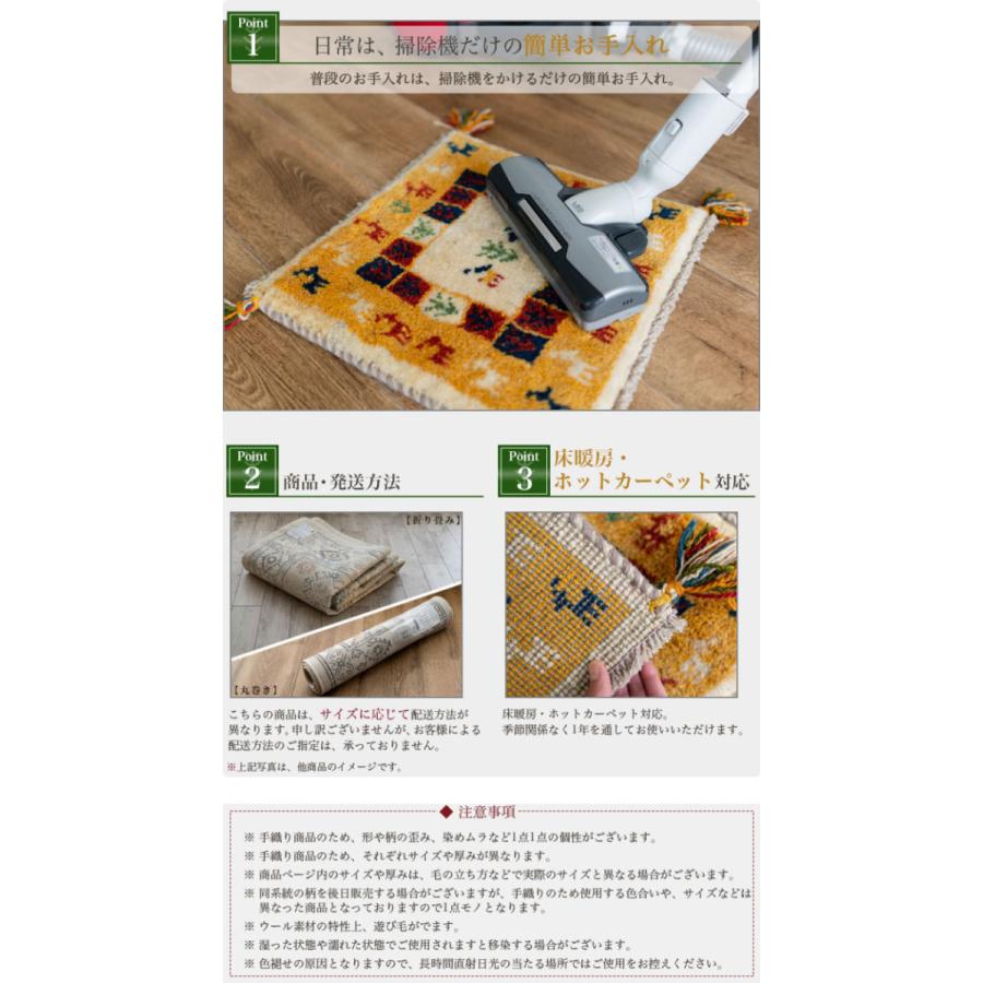 サヤンサヤン ギャッベ ギャベ 座布団 ペルシャ イラン 約