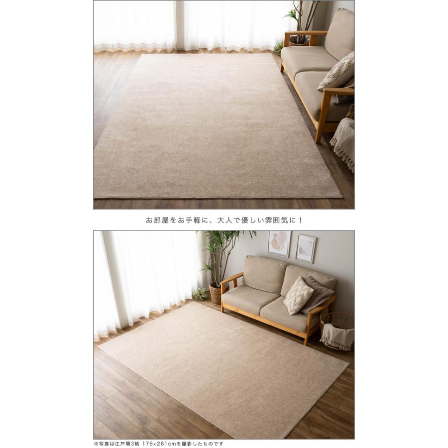 サヤンサヤン カーペット 10畳 江戸間 防ダニ 抗菌 352×440 日本製