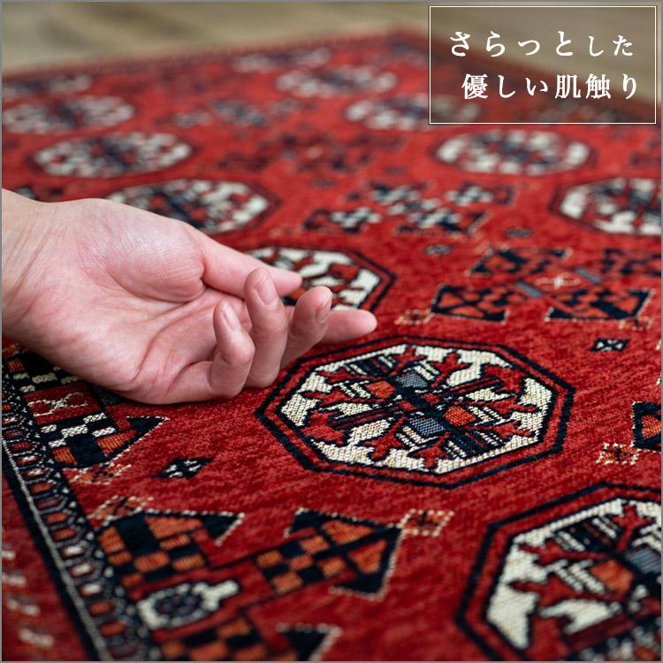 92x63cmパキスタン手織り絨毯ライト赤の色合い玄関マット 92x63cmパキスタン手織り絨毯ライト赤の色合い玄関マット