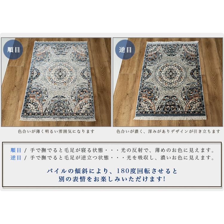 サヤンサヤン 玄関マット 室内 屋内 60×90 オリエンタル柄 ペルシャ