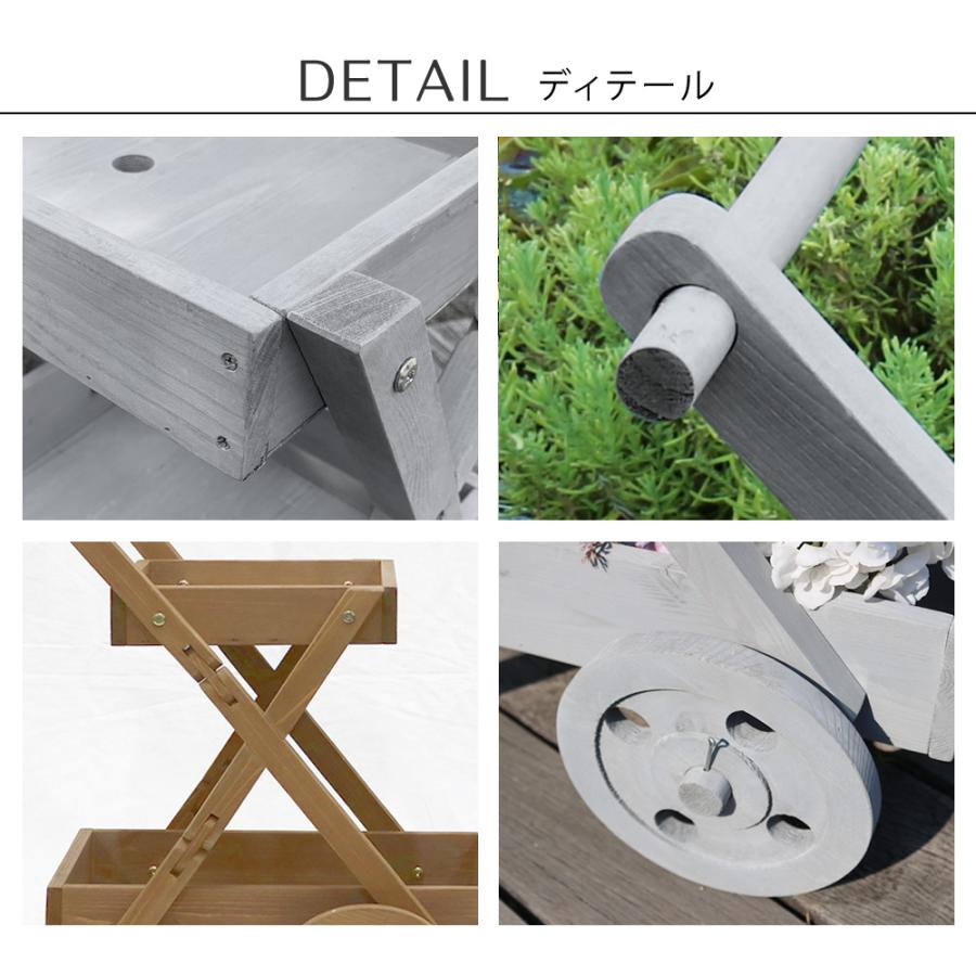 フラワースタンド アンティーク 室内 おしゃれ 屋外 ガーデンラック 棚 屋外使用 収納 プランターラック ガーデニング 園芸 ベランダ オ | ブランド登録なし | 11