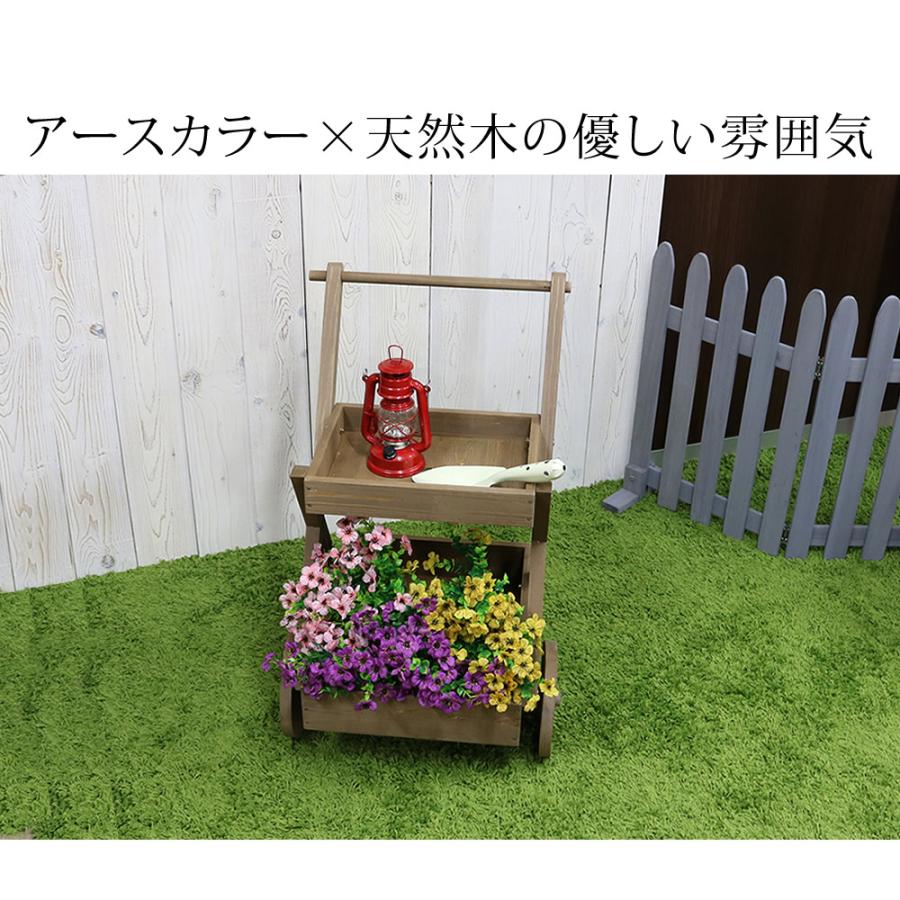 フラワースタンド アンティーク 室内 おしゃれ 屋外 ガーデンラック 棚 屋外使用 収納 プランターラック ガーデニング 園芸 ベランダ オ | ブランド登録なし | 05