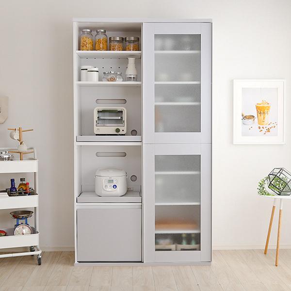 即発送可能 食器棚 引き戸 ハイタイプ レンジ台 収納 おしゃれ 北欧 キッチン 棚 一人暮らし スリム キャビネット 幅100 100 キッチンラック 史上最も激安 Www Kingfishswimming Com