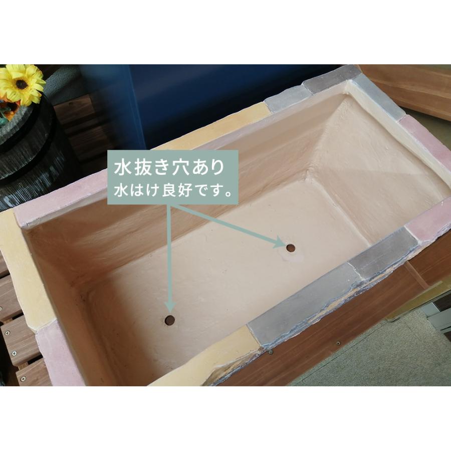 プランター おしゃれ 深型 大型 長方形 野菜 花 深型 ガーデニング 大型 おしゃれ Ter Pl600 ラグのラボ 植物 植木鉢 店舗 神戸