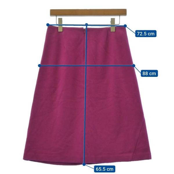 Drawer ドロワー ひざ丈スカート 36(S位) 紫 【古着】【中古】