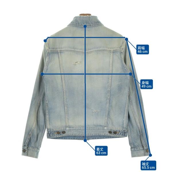 未使用 Saint Laurent サンローラン デニムジャケット 試着のみ Saint Laurent Paris デニムジャケット メンズ サンローラン パリ 中古