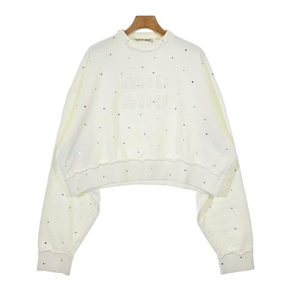 MIU MIU - Miu Miu ミュウミュウ スウェット S 白 【古着】【中古】 miu miu（ミュウミュウ） スウェット レディース 中古 古着 : RAGTAG