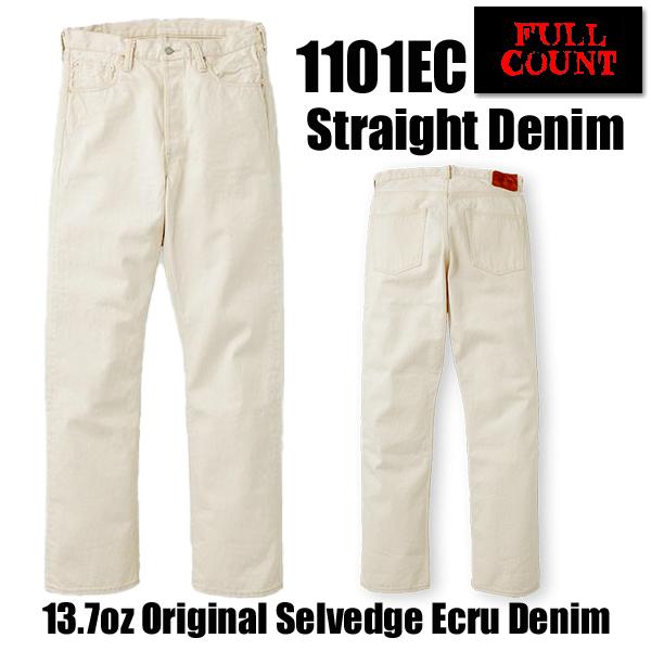 FULLCOUNT（フルカウント） ホワイトデニム 1101EC Straight Selvedge
