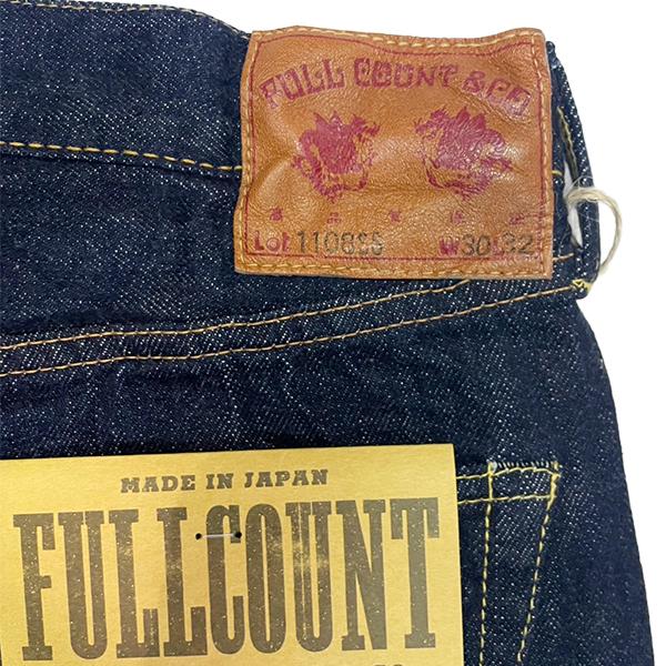フルカウント FULL COUNT ジーンズ デニム 1108SSW 11.5oz ライトオンス OneWash スリム ストレート Gパン ボトム パンツ ヴィンテージ アメカジ メンズの画像