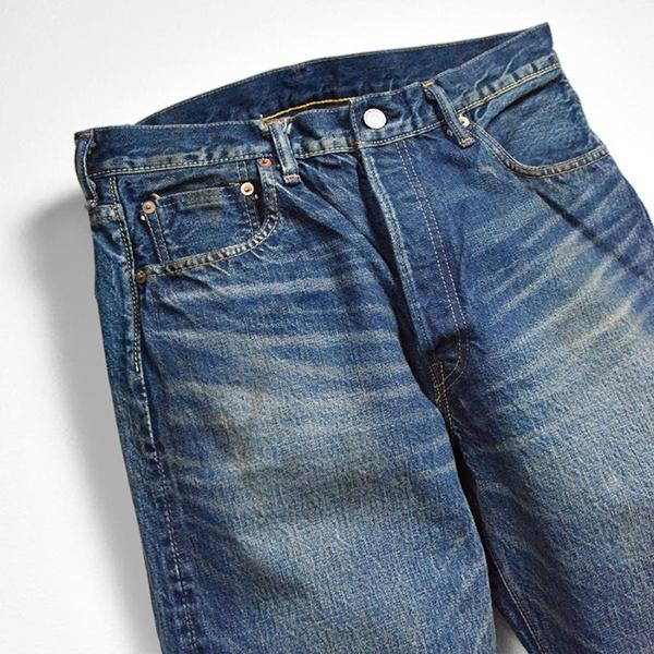 フルカウント FULL COUNT ジーンズ デニム 1344-1103 More Than Real 1103モデル 13.7oz 加工 Denim ストレート テーパード アメカジ メンズ 日本製の画像