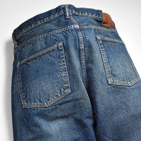 フルカウント FULL COUNT ジーンズ デニム 1344-1103 More Than Real 1103モデル 13.7oz 加工 Denim ストレート テーパード アメカジ メンズ 日本製の画像