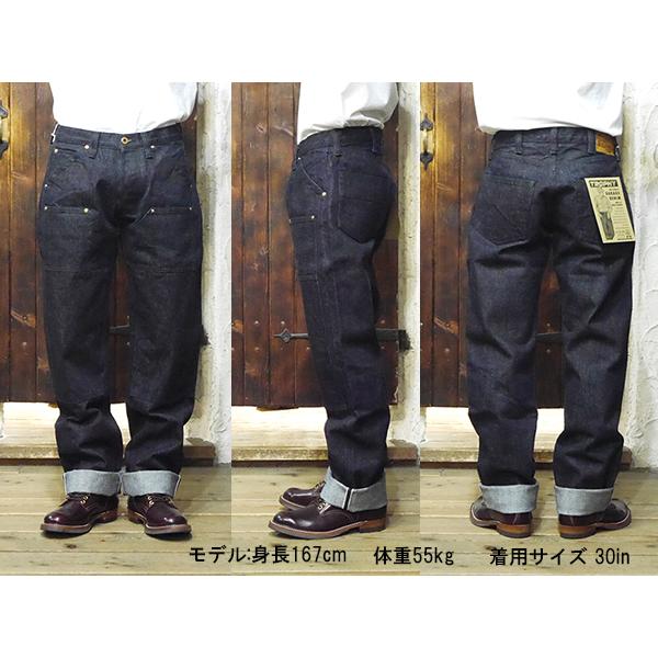 トロフィークロージング　ダークブルーデニムパンツ ダイヤモンドステッチ36インチ トロフィークロージング ダークブルーデニムパンツ ダイヤモンド