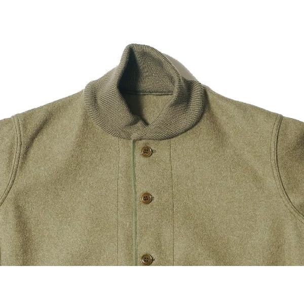 ウエアハウス WAREHOUSE ウールジャケット Lot 2233 A-1 WOOL JACKET アウター メルトン グリーン ミリタリー アメカジ ヴィンテージ メンズ 2025年 新作 | WAREHOUSE | 09