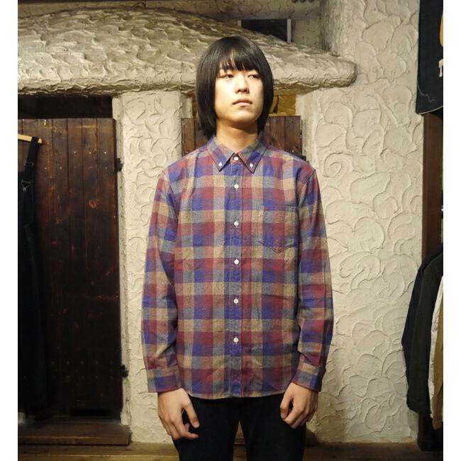 Pherrow's（フェローズ） ボタンダウンシャツ 22W-PBD3 チェック 起毛
