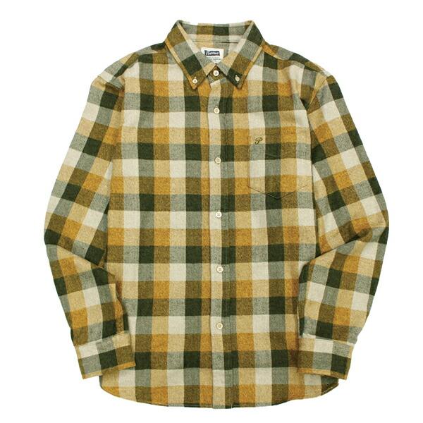 Pherrow's（フェローズ） ボタンダウンシャツ 22W-PBD3 チェック 起毛