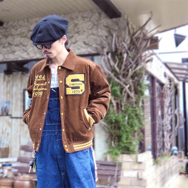 【会場限定 激レア 刺繍ワッペン】THE COLTS コーデュロイ スタジャン Backers | 刺繍 コーデュロイ スタジャン - 古着屋グレープフルーツ