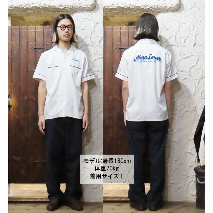 フェローズ　ボーリングシャツ　レーヨン・コットン　チェーン刺繍 Pherrow's フェローズ ボーリングシャツ 25S-PBS1 半袖 レーヨン