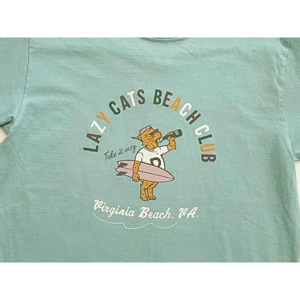 フェローズ Pherrow's Tシャツ 25S-PT10 LAZY CATS BEACH CLUB サーフ系 多色プリント ロゴT 半袖 クルーネック 綿100％ アメカジ TEE メンズ 2025年 春夏 | Pherrow's | 05