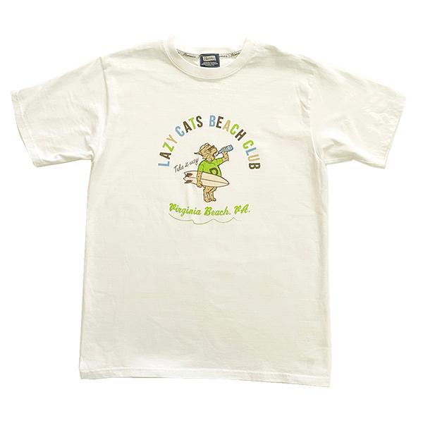 フェローズ Pherrow's Tシャツ 25S-PT10 LAZY CATS BEACH CLUB サーフ系 多色プリント ロゴT 半袖 クルーネック 綿100％ アメカジ TEE メンズ 2025年 春夏 | Pherrow's | 08
